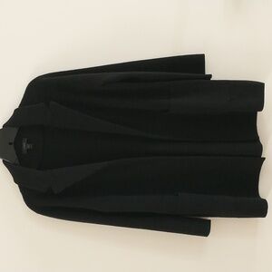 J Crew Wool Oversized Long Cardigan  Jacket Open Front Patch Pockets Size XS